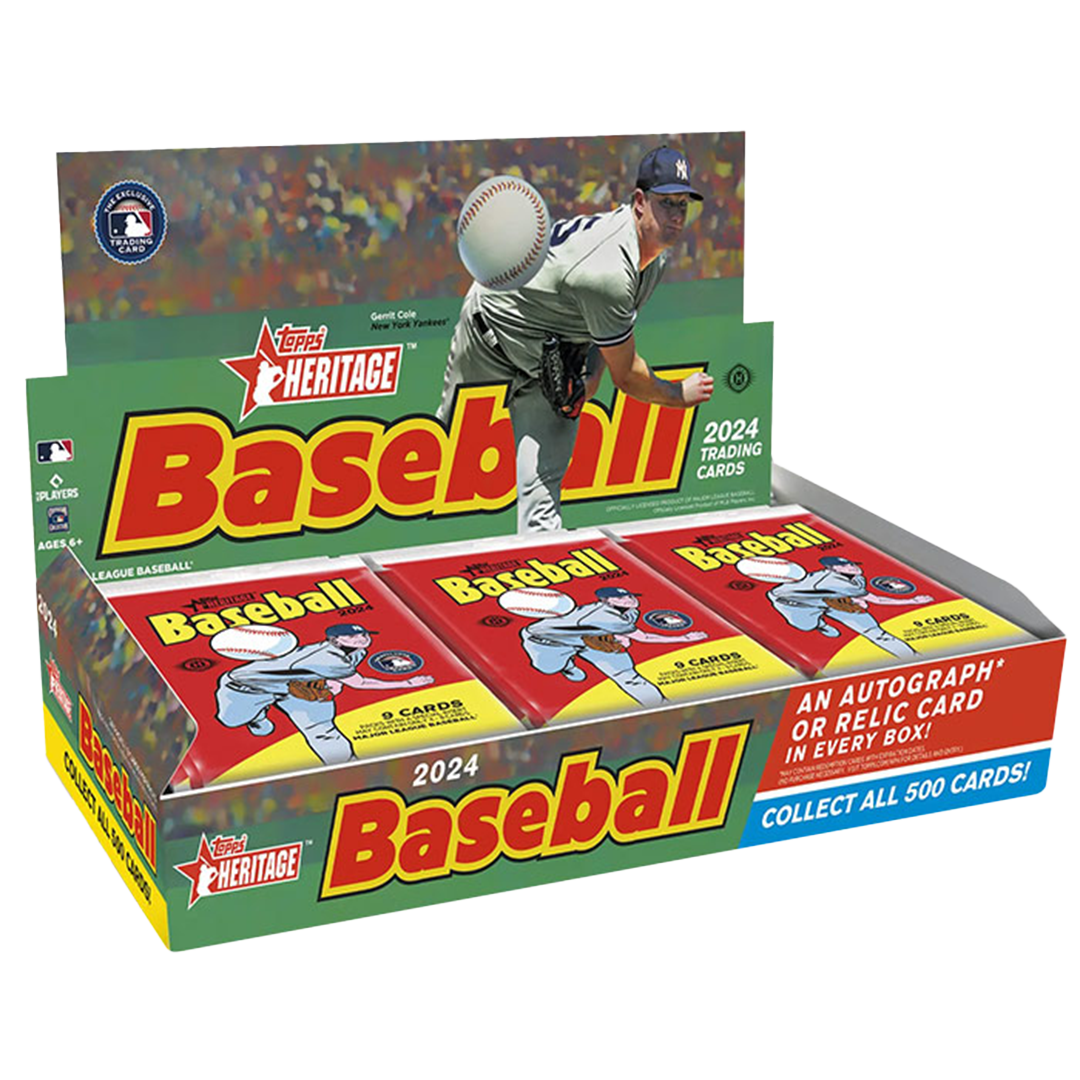 2024 Topps Heritage Baseball Hobby Box CardCollector2