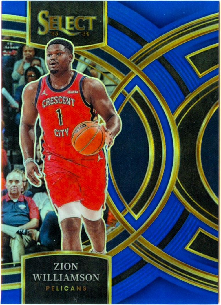 Zion Williamson 2023-24 Panini Select Premier Level Blue Prizm #165 –  CardCollector2