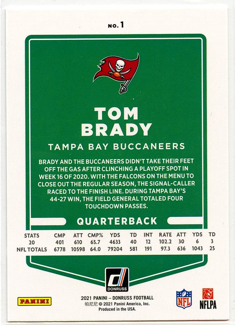 : 2021 Panini Prestige Prestigious Pros #PP-TB TOM BRADY Tampa  Bay Buccaneers : Collectibles & Fine Art