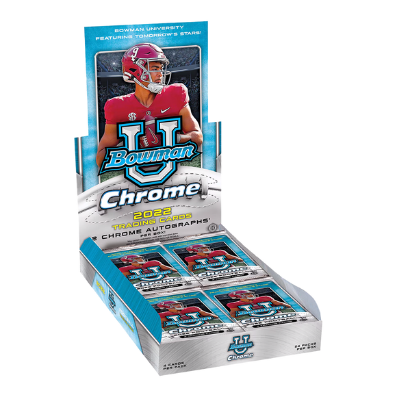 2022 Bowman Chrome University Football Hobby Box