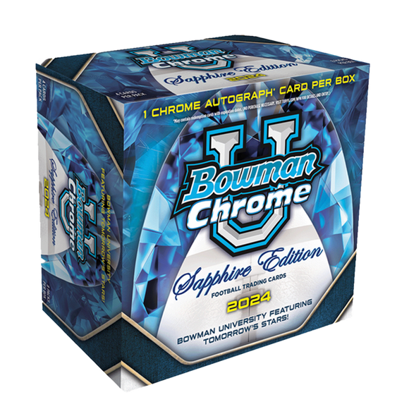 2024 Bowman University Chrome Sapphire Edition Football Box