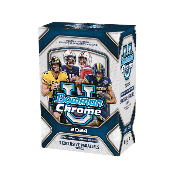 2024 Bowman University Chrome Football Blaster Box **PRESALE