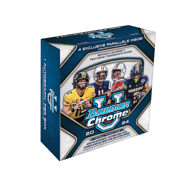 2024 Bowman University Chrome Football Monster Box **PRESALE