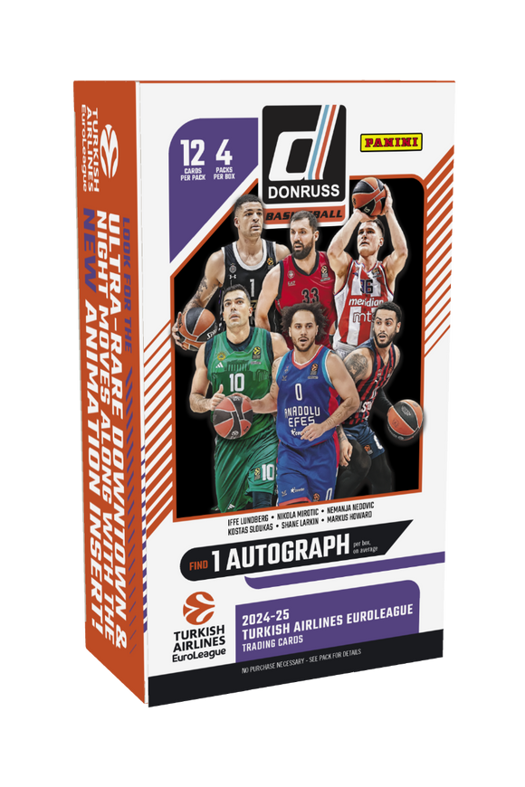 2024-25 Panini Donruss Turkish Airlines Euroleague Basketball Hobby Box **PRESALE