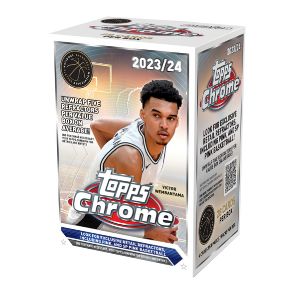 2023-24 Topps Chrome Basketball Blaster Box