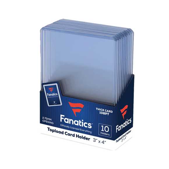 Fanatics 3x4 108pt. Thick Toploaders 10-Count Pack