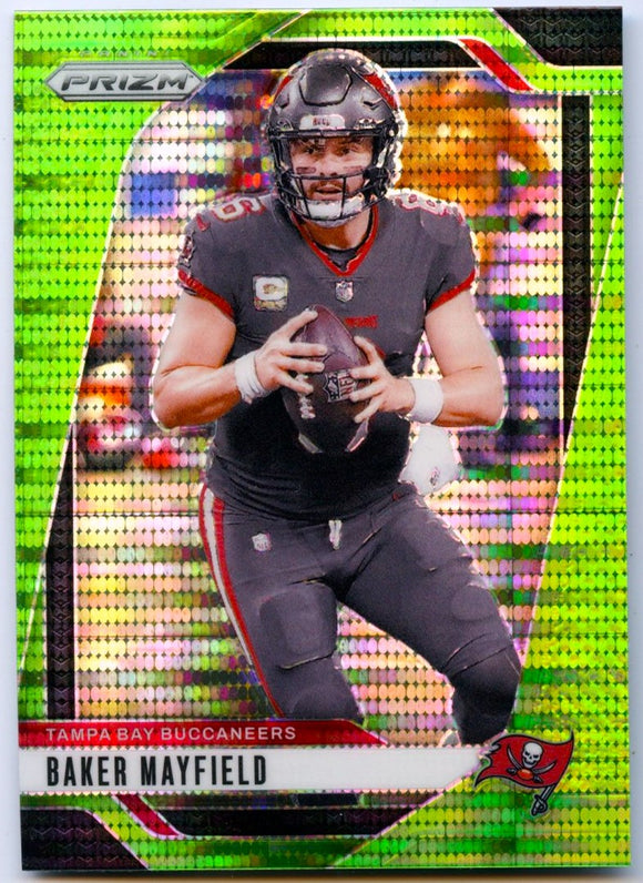 Baker Mayfield 2024 Panini Prizm Neon Green Pulsar #268