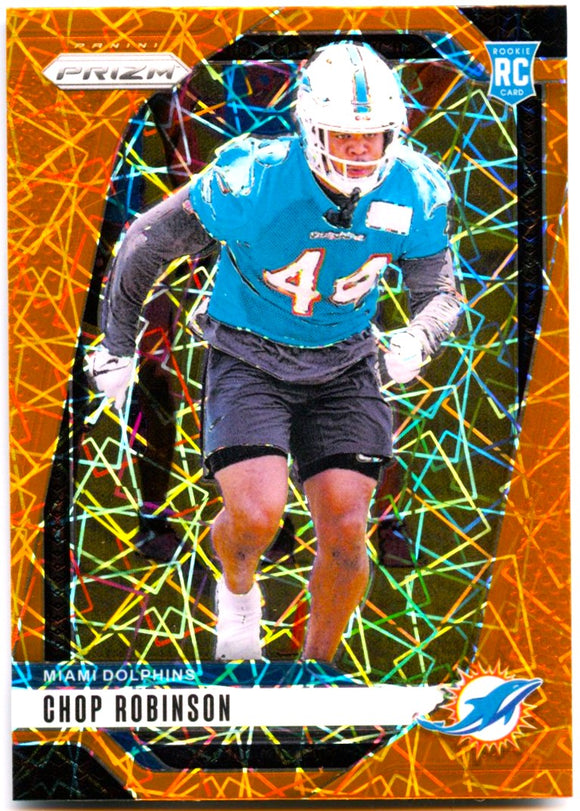 Chop Robinson RC 2024 Panini Prizm Orange Lazer Rookie #319