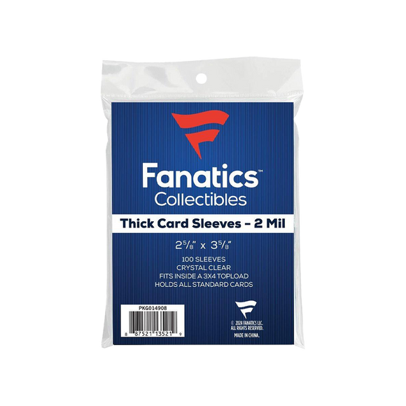 Fanatics Thick Card Soft Sleeves (100 Count Pack)