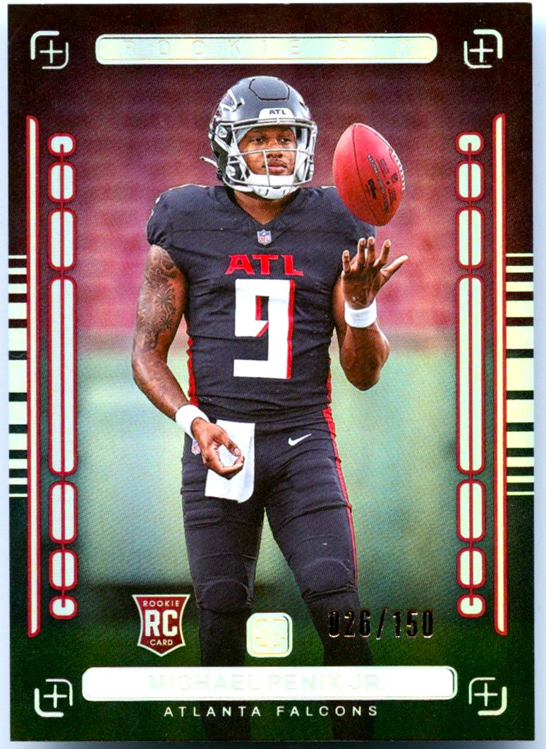 Michael Penix Jr Rc 2024 Panini Photogenic Silver Rookie Sp 26 150 