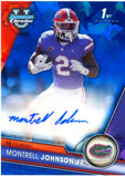 Montrell Johnson Jr RC 2023 Bowman University Sapphire Rookie Auto