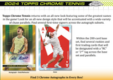 2024 Topps Chrome Tennis Hobby Box