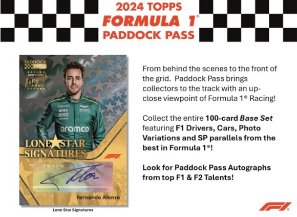 2024 Topps Paddock Pass Formula 1 Racing Blaster Box **PRESALE