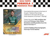 2024 Topps Paddock Pass Formula 1 Racing Blaster Box