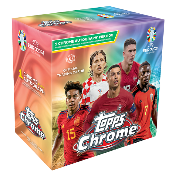 2024 Topps Chrome UEFA Euro Soccer Hobby Box