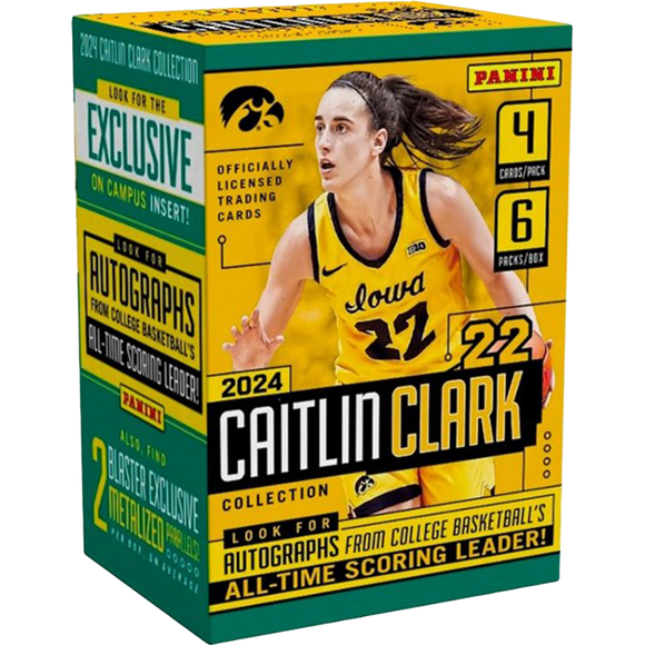 2024 Panini Caitlin Clark Collection Basketball Blaster Box