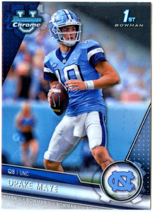 Drake Maye RC 2023 Bowman University Chrome Rookie #200