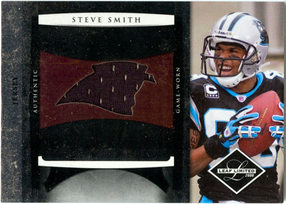 Steve Smith 2008 Leaf Limited Game Used Jersey Patch SP 25/50