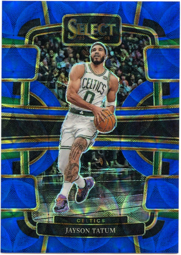 Jayson Tatum 2023-24 Panini Select Concourse Blue Scope SP 160/249