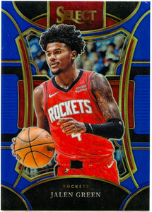 Jalen Green 2023-24 Panini Select Mezzanine Blue Prizm #359