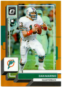 Dan Marino 2022 Donruss Optic Orange Prizm SP 101/199