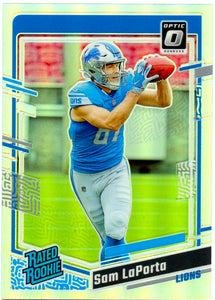 Sam Laporta RC 2023 Donruss Optic Holo Prizm Rated Rookie #237