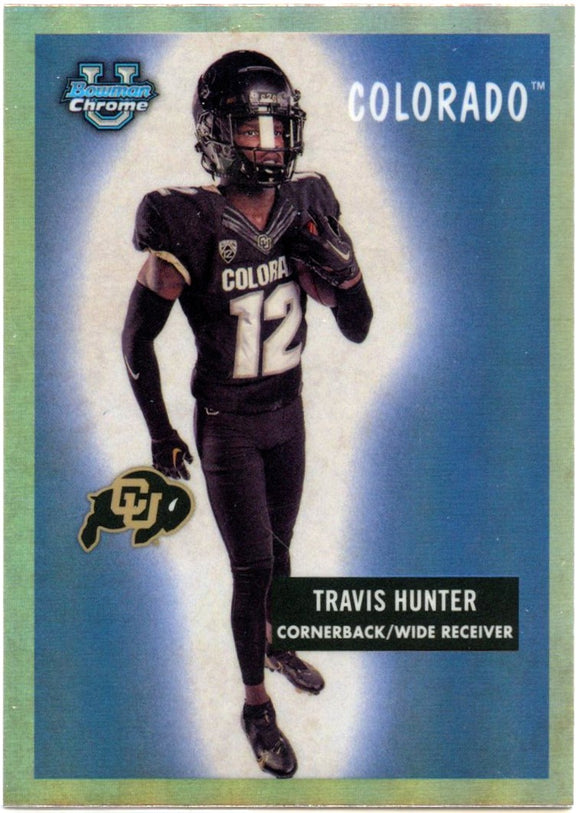 Travis Hunter RC 2023 Bowman University Chrome 1955 Throwback Rookie