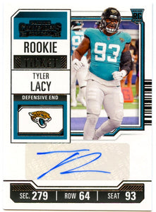 Tyler Lacy RC 2023 Panini Contenders Rookie Ticket Auto #189