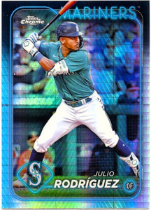 Julio Rodriguez 2024 Topps Chrome Prism Refractor #300