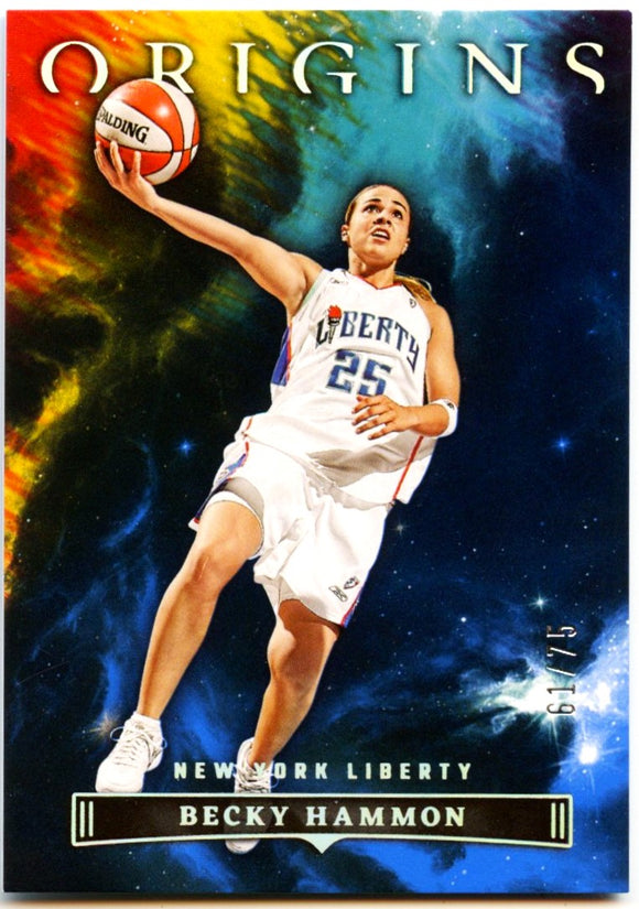 Becky Hammon 2023 Panini Origins WNBA Blue SP 61/75