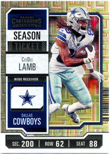 Ceedee Lamb 2023 Panini Contenders Season Ticket #27