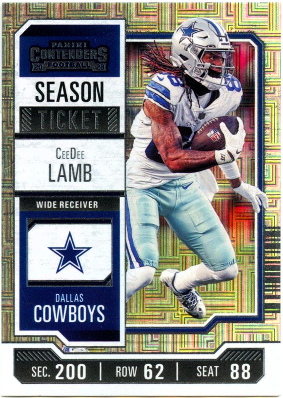 Ceedee Lamb 2023 Panini Contenders Season Ticket #27