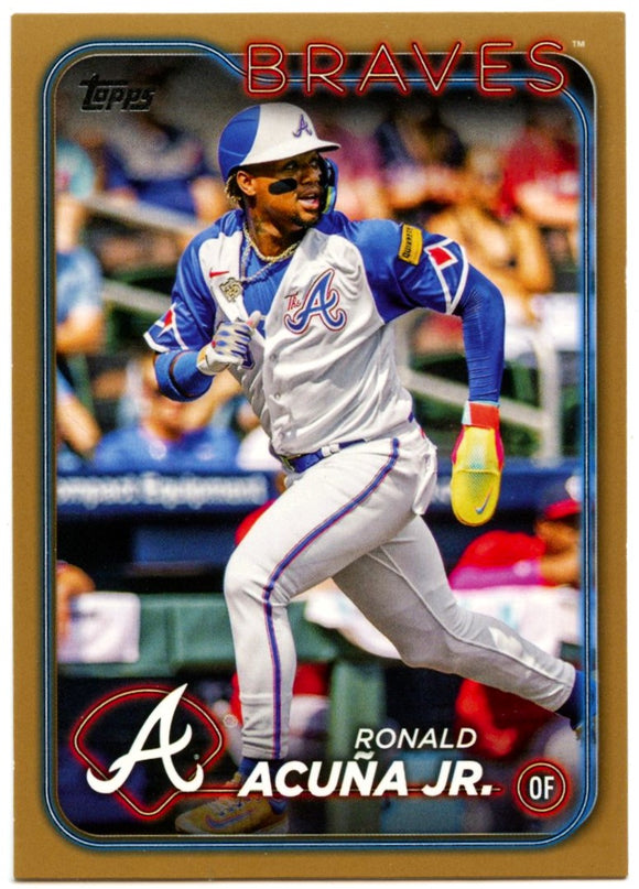 Ronald Acuna Jr 2024 Topps Series 1 Gold SP 1006/2024