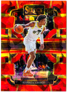 Keyonte George RC 2023-24 Panini Select Concourse Red Ice Rookie #75