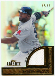 David Ortiz 2012 Topps Tribute Game Used Jersey Patch SP 20/99