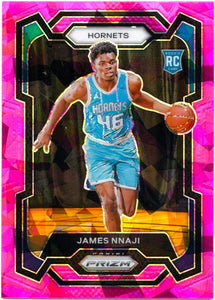 James Nnaji RC 2023-24 Panini Prizm Pink Ice Rookie #159