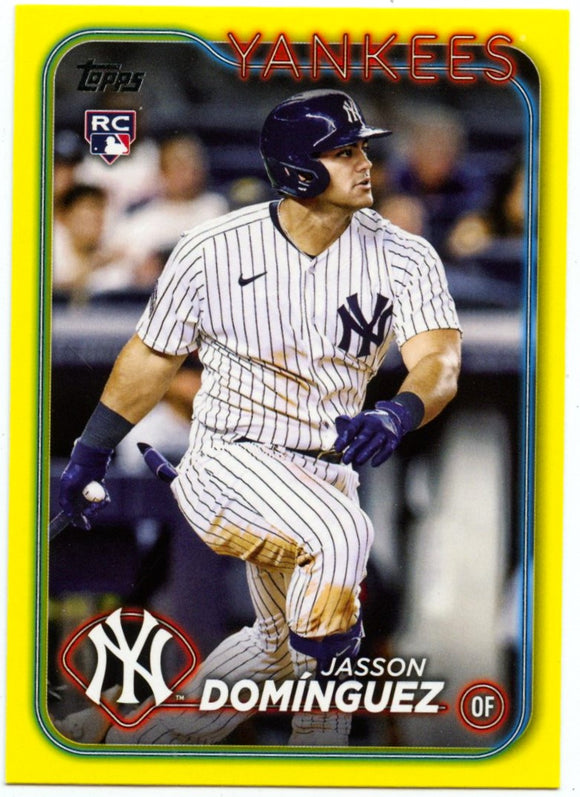 Jasson Dominguez RC 2024 Topps Yellow Rookie #60