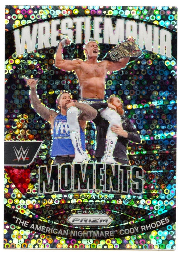 The American Nightmare Cody Rhodes 2024 Panini Prizm WWE Undercard Disco Wrestlemania Moments #40