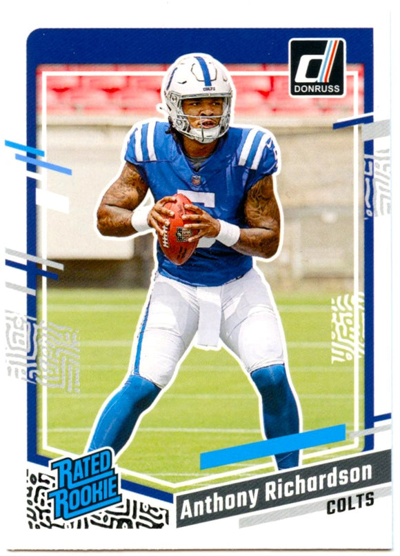 Anthony Richardson RC 2023 Donruss Rated Rookie #343