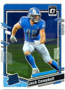 Jack Campbell RC 2023 Panini Donruss Optic Rated Rookie #235