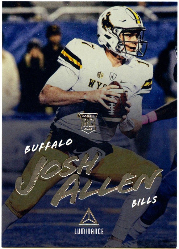 Josh Allen 2018 Panini Luminance Rookie Card #149