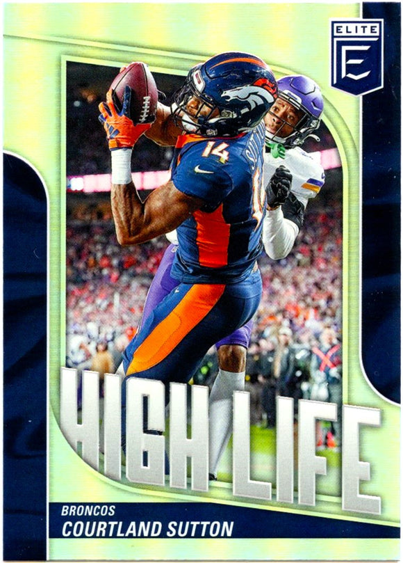 Courtland Sutton 2024 Panini Donruss Elite High Life #6