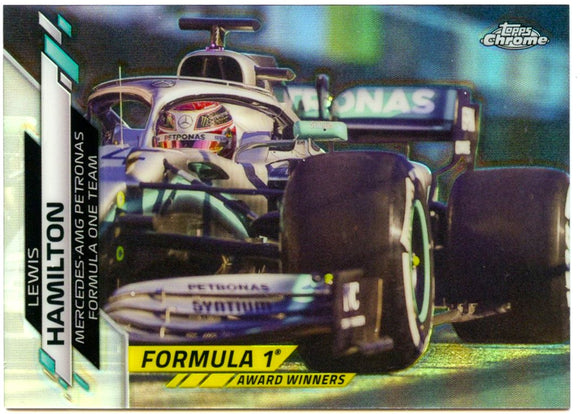 Lewis Hamilton 2020 Topps Chrome F1 Refractor #195