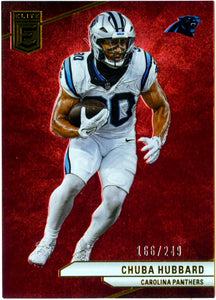 Chuba Hubbard 2024 Donruss Elite Maroon SP 166/249