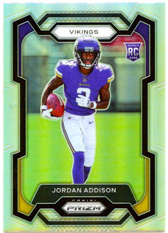 Jordan Addison RC 2023 Panini Prizm Silver Rookie #368