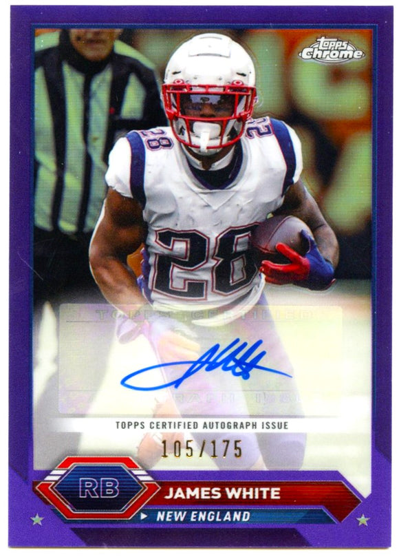 James White 2023 Topps Composite Chrome Purple Auto SP 105/175