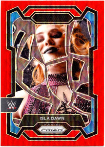 Isla Dawn 2024 Panini Prizm WWE Red Wave #194