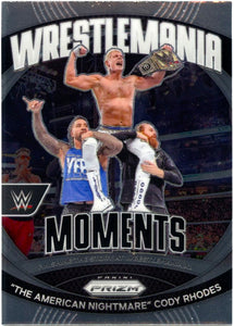 The American Nightmare Cody Rhodes 2024 Panini Prizm WWE Wrestlemania Moments #40