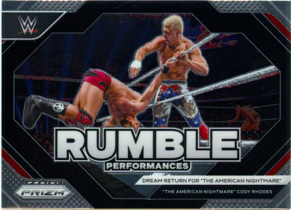 The American Nightmare Cody Rhodes 2024 Panini Prizm WWE Rumble Performances #4