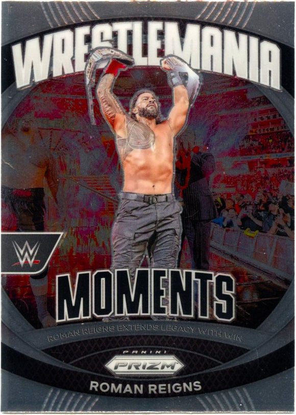 Roman Reigns 2024 Panini Prizm WWE Wrestlemania Moments #17